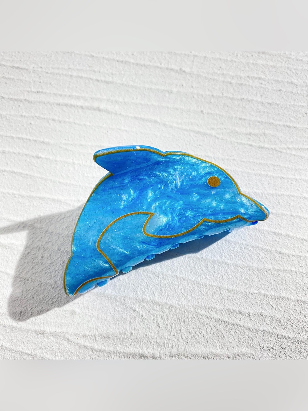 Y2K Aesthetics Graphic Dolphim Acetate Hair Claw Clip